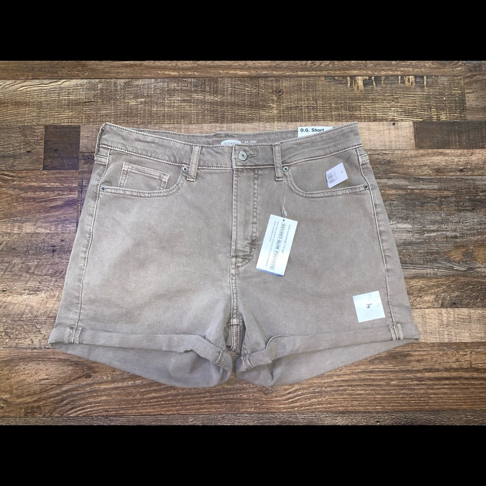 NWT Old Navy high waist denim OG Shorts size 12